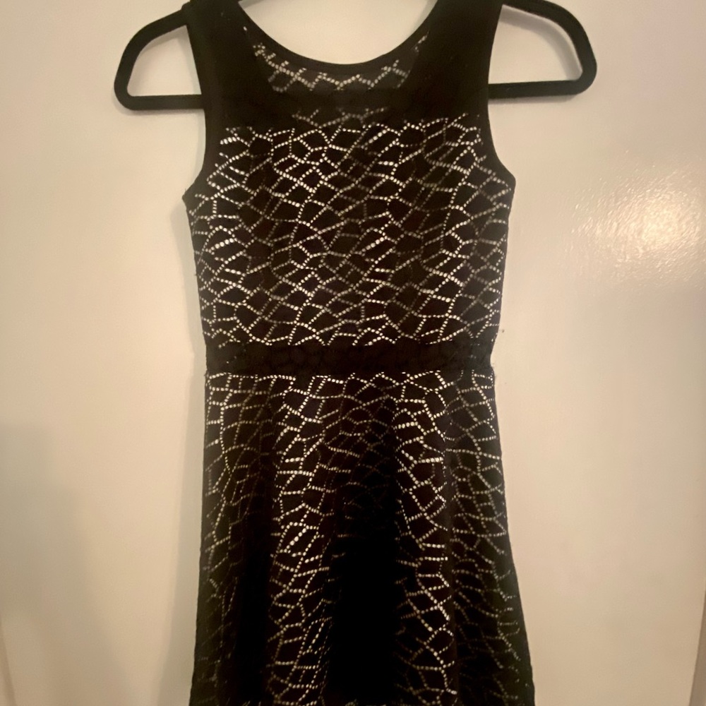 Girls Sally Miller Couture Black Lace Dress